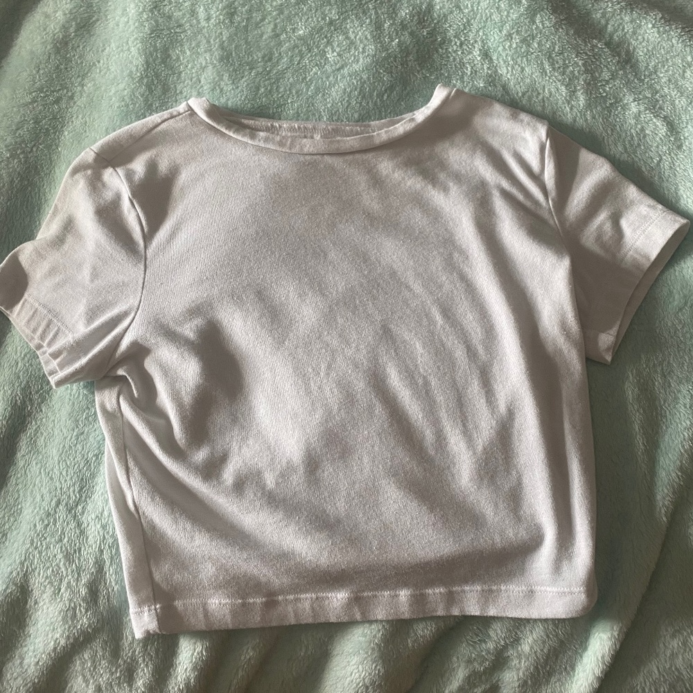 White crop top